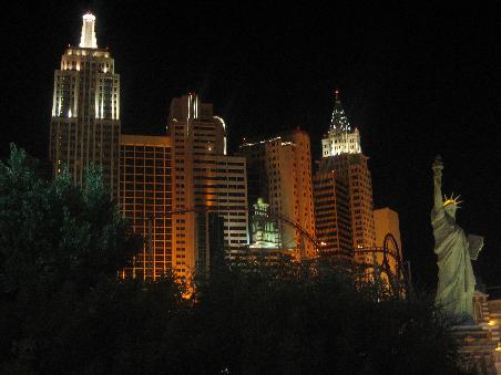 Nein, wir sind nicht in New York - das ist das New York-New York Casino!