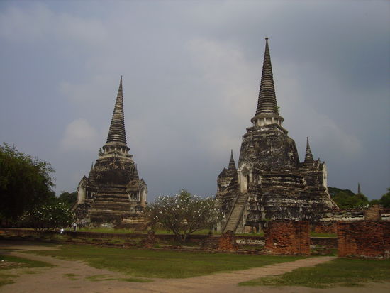 Eine der Tempelanlagen in Ayutthaya...