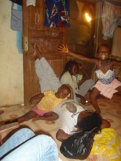 Vivian, Sarah, Obayaa und Arama