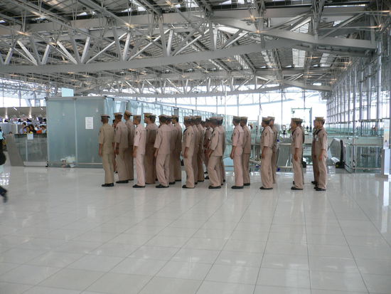 Angetreten zur Flughafeneröffnung