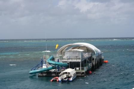 die Plattform am Knuckle Reef