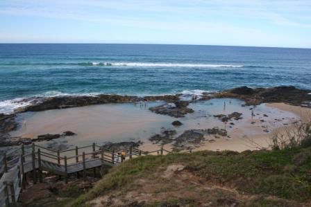 die Champagne Pools von oben