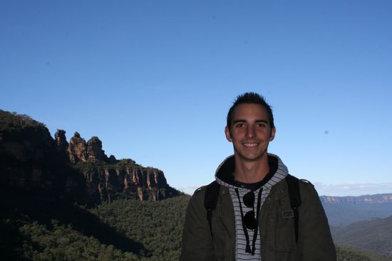 Seb vor den Blue Mountains