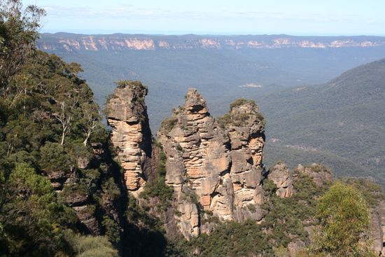 Three Sisters vom Echo Point aus