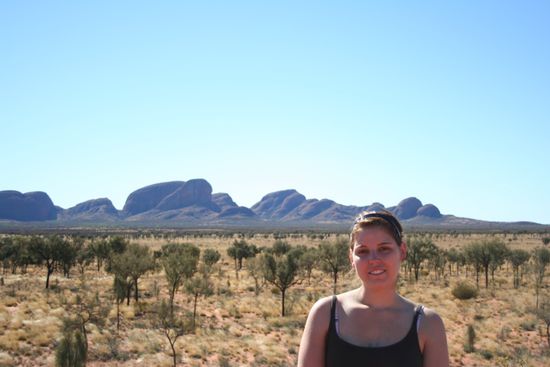 Britta vor den Olgas