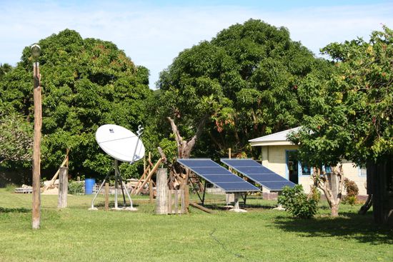 Kontakt zur Außenwelt und Stromerzeugung
