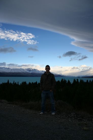 Seb vor Lake Tekapo