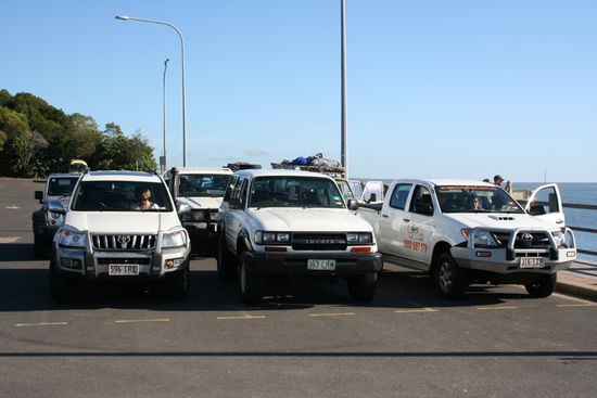 Startaufstellung mit Star in der Mitte 