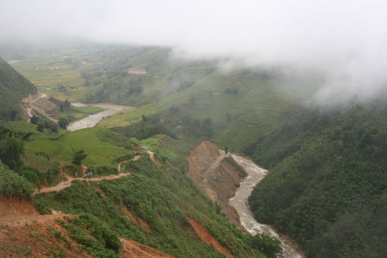 Matschweg nach unten
