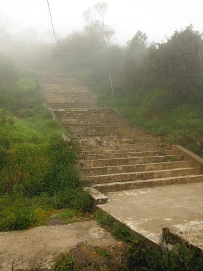 Treppenstufen im Licht