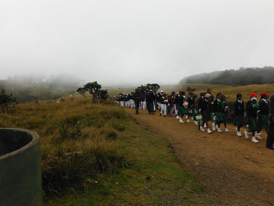 Nach uns waren die Schulklassen an der Reihe