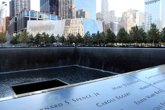 Gedenkstätte am Standort des ehemaligen World Trade Centers