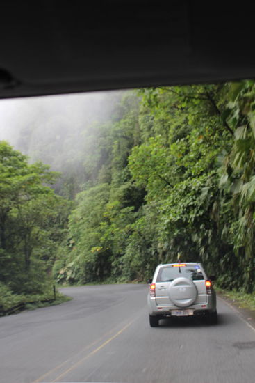 Leider waren wir nicht allein auf der Strasse