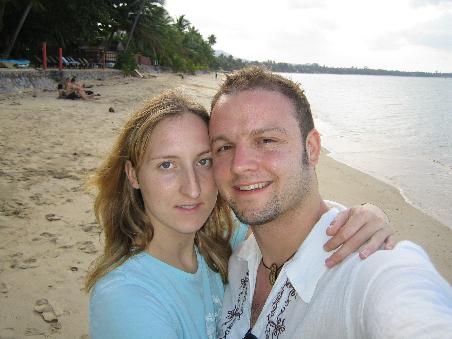 Wir 2 am Mae Nam Beach