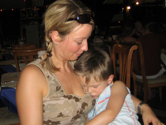 Am Tag der Anreise nach etlichen Stunden auf den Beinen