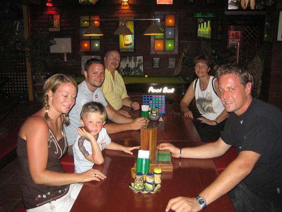 der erste Abend mit allen