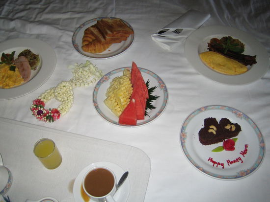 Das Fruehstueck am naechsten Tag