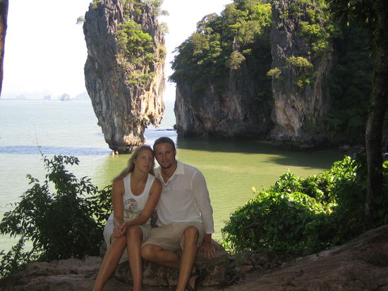 Vor dem James Bond Felsen