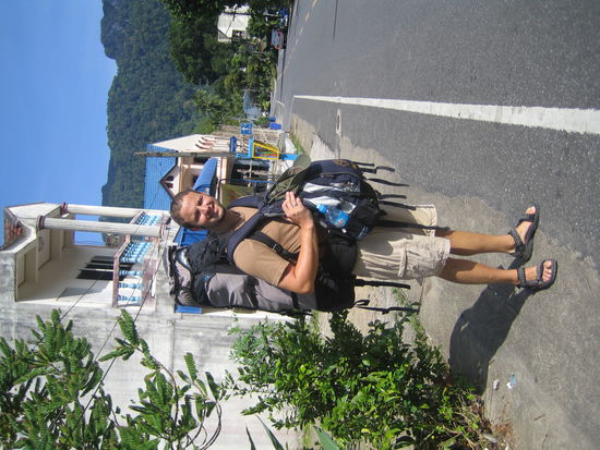 Auf dem Weg nach Chiang Mai ( noch in Phang Nga-Weg zum Busterminal)