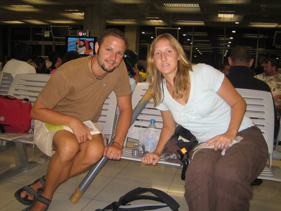 Kurz vor dem Flug nach Chiang Mai