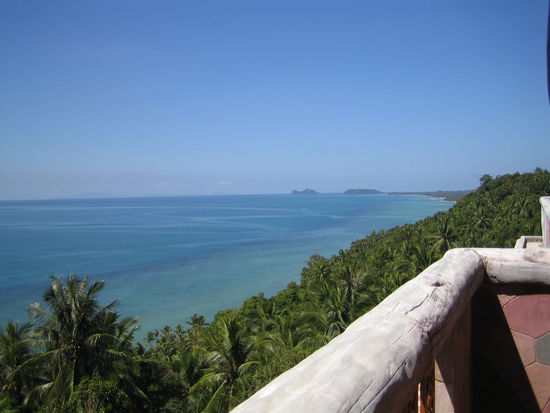 Der Ausblick vom TOM YUM KUNG Restaurant