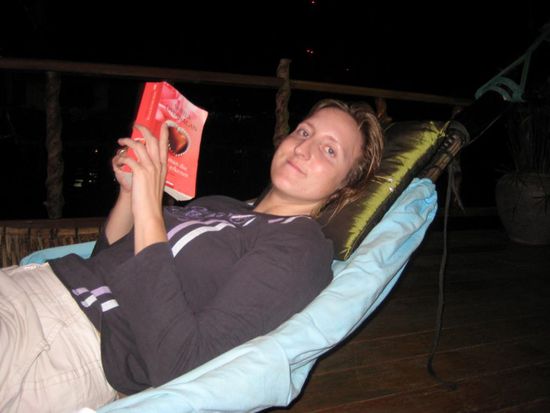 und Abends wieder Haengematte im Casa del Mar