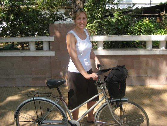 Melanies Fahrrad in Siem Reap