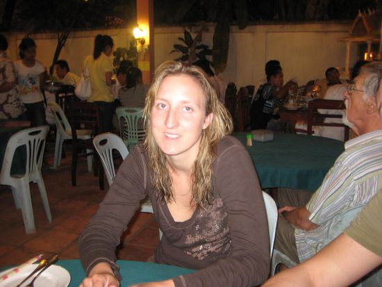 Abendessen in unserem Guesthouse