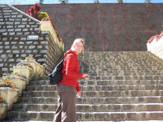 Auf dem Weg zur Seilbahn