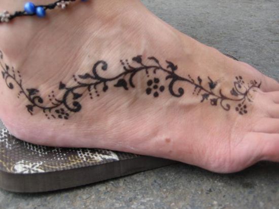 Melanies neues Tattoo.