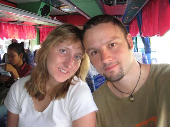 Im Bus nach Khao Lak.