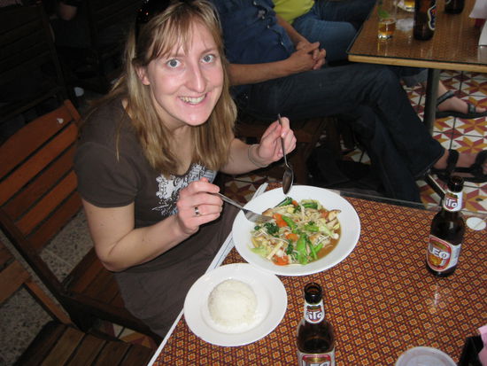 Das erste vernuenftige Essen!!