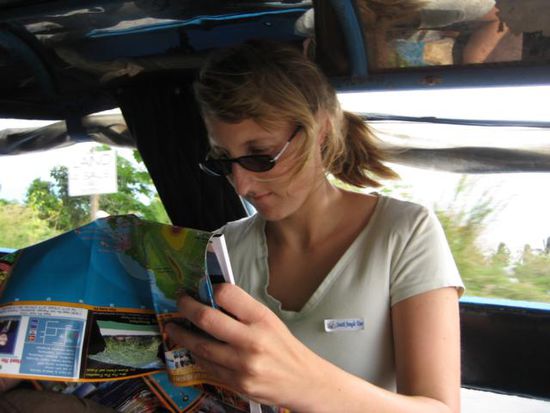 mit dem Taxi von Thong Sala nach Haad Rin