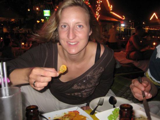 2. Abend Chaweg Beach, mal wieder Shrimps
