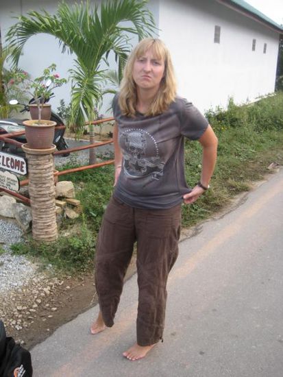 Melanie nach einem Angriff roter Killer Armeisen