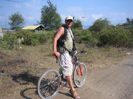 Trawangan - Ein mal um die Insel mit Fahrrad
