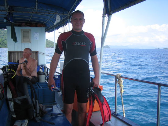 Zipfel kurz vor dem letzen Tauchgang zur Brevetierung