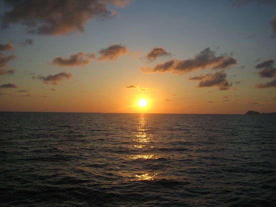 Sonnenuntergang zwischen Koh Kood und Koh Mak