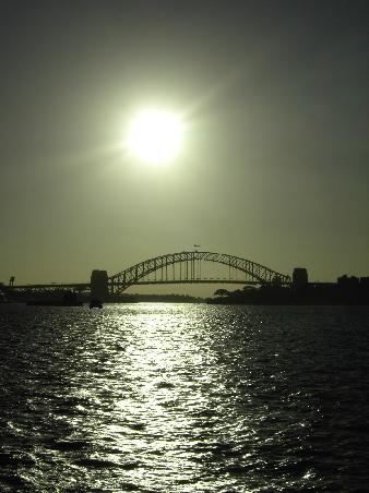 sunset over Harbour Bridge
