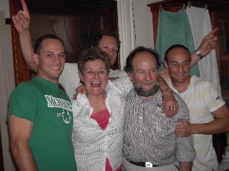 Mum, Dad and their 3 sons...