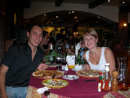 Noch schnell ein Foto und los gehts mit dem Pizza essen