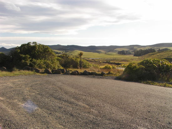 und das sieht man, wenn man sich vom Strand abwendet.