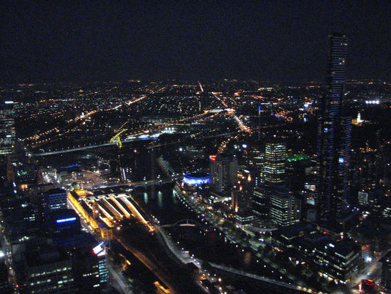 Melbourne bei Nacht