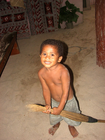 ein kleiner, knuffiger Eingeborener