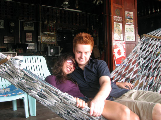 relaxen beim Homestay...