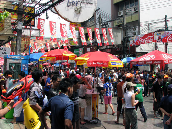 Ausnahmezustand auf der Khao San Road..