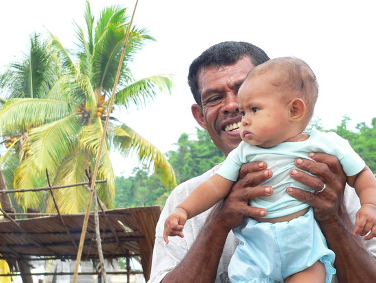 Einsames Dorf in Maluku