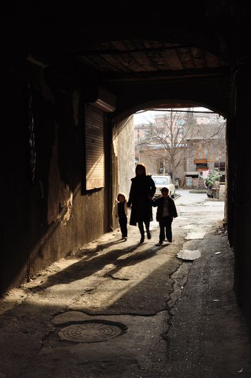 Eine Seitengasse in Tbilisi