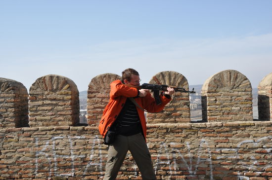 Einmal mit Kalaschnikov ... in Gori, Stalins Geburtsort