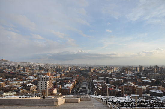 Yerevan bei Sonnenuntergang
